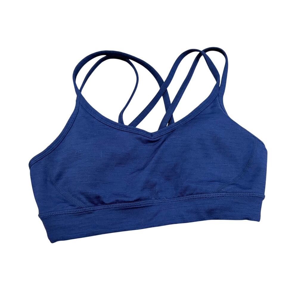 Manduka Racerback Navy Blue Sports Bra Size Small